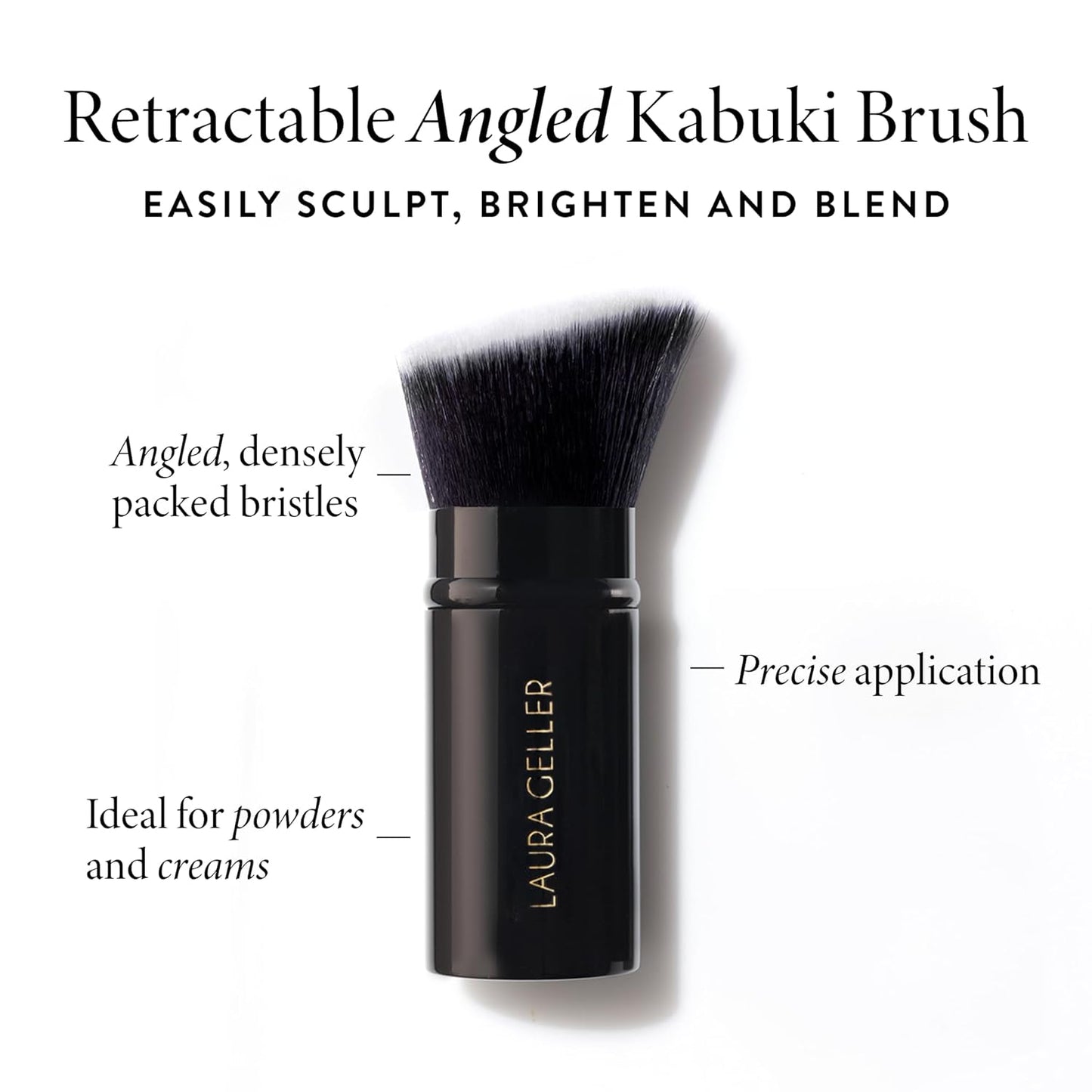 Daily Routine Kit (4 PC): Baked Balance-N-Brighten Foundation, Sand + Retractable Kabuki Brush + Blush-N-Brighten, Tropic Hues + Original Baked Highlighter, French Vanilla