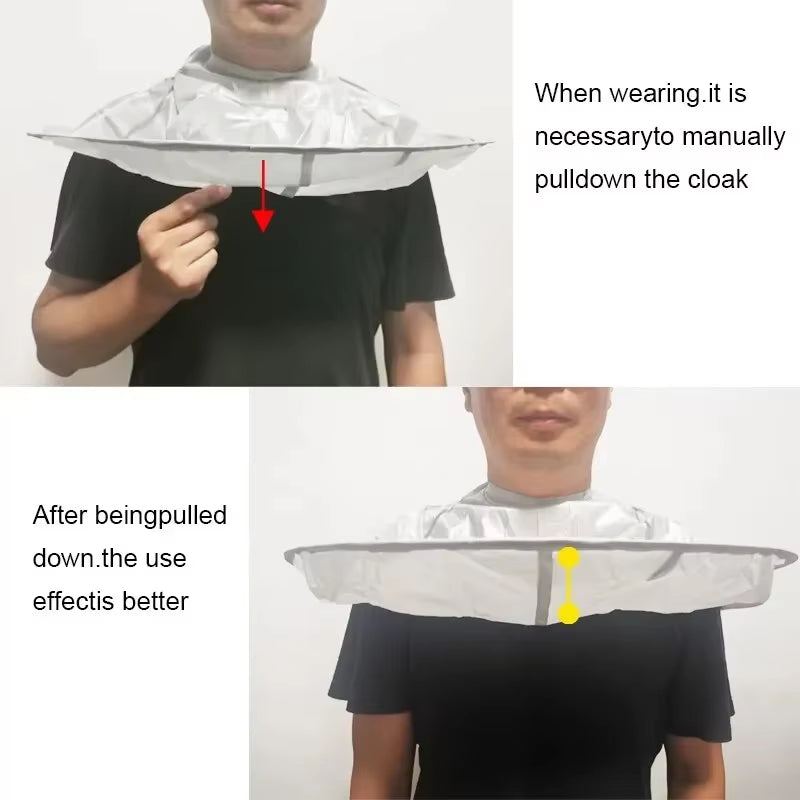 Adult Haircut Cloak Cloth Hair Dye Breathable Household Haircut Cloak Foldable Haircut Tool